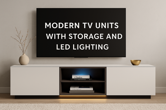Modern TV Units with Storage and LED Lighting – A Must for Stylish Living Rooms