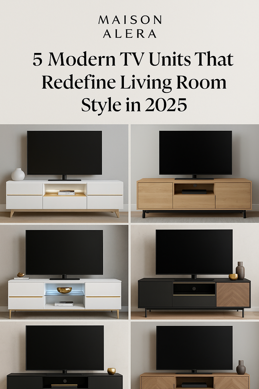 5 Modern TV Units That Redefine Living Room Style in 2025