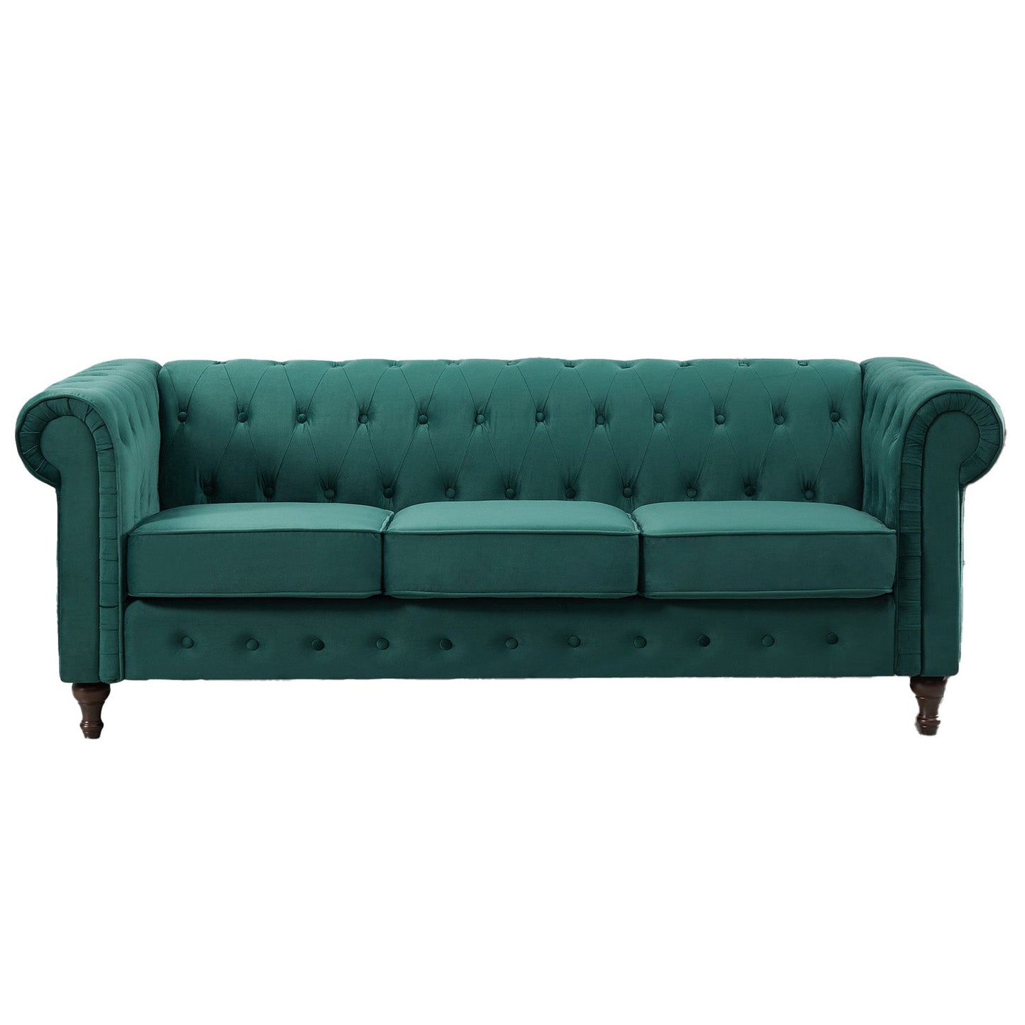 Velvet Chesterfield 3-Seater Sofa – Available in 5 Colours