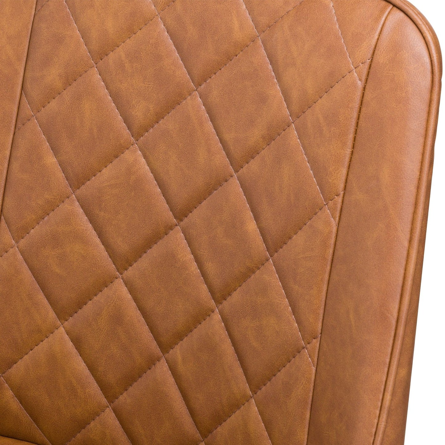 Scandinavian Faux Leather Dining Chair