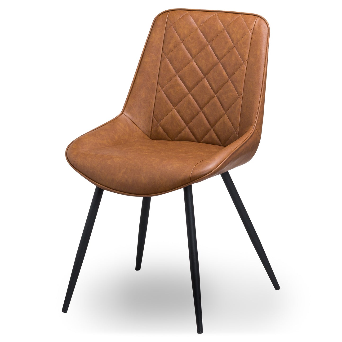 Scandinavian Faux Leather Dining Chair