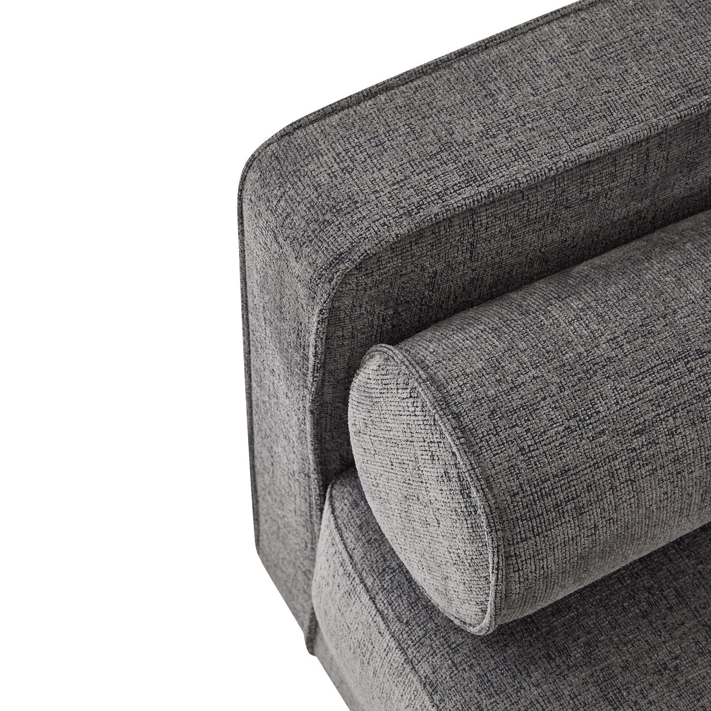Richmond Grey Upholstered Sofa – Classic Modern 3-Seater with Bolster Cushions