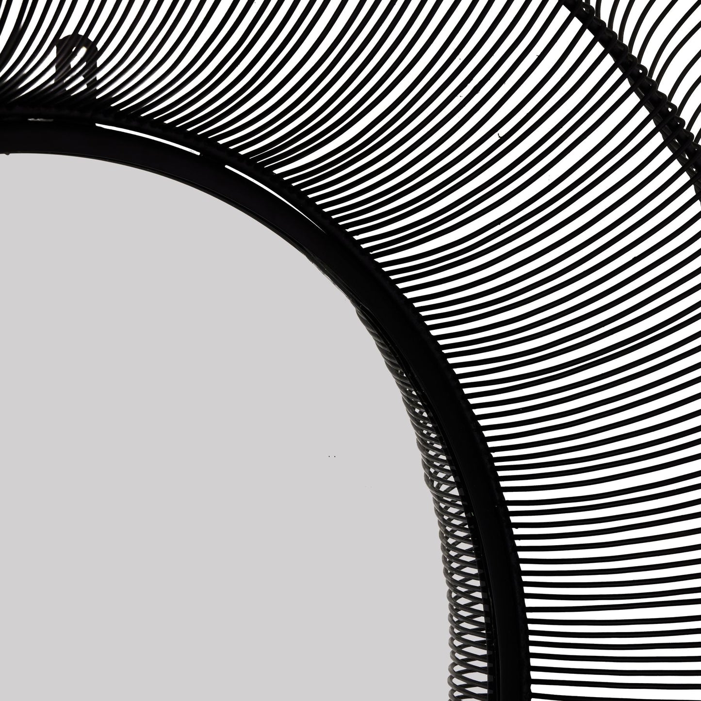 Chico Large Black Wire Wall Mirror – 120cm Industrial Grid Design