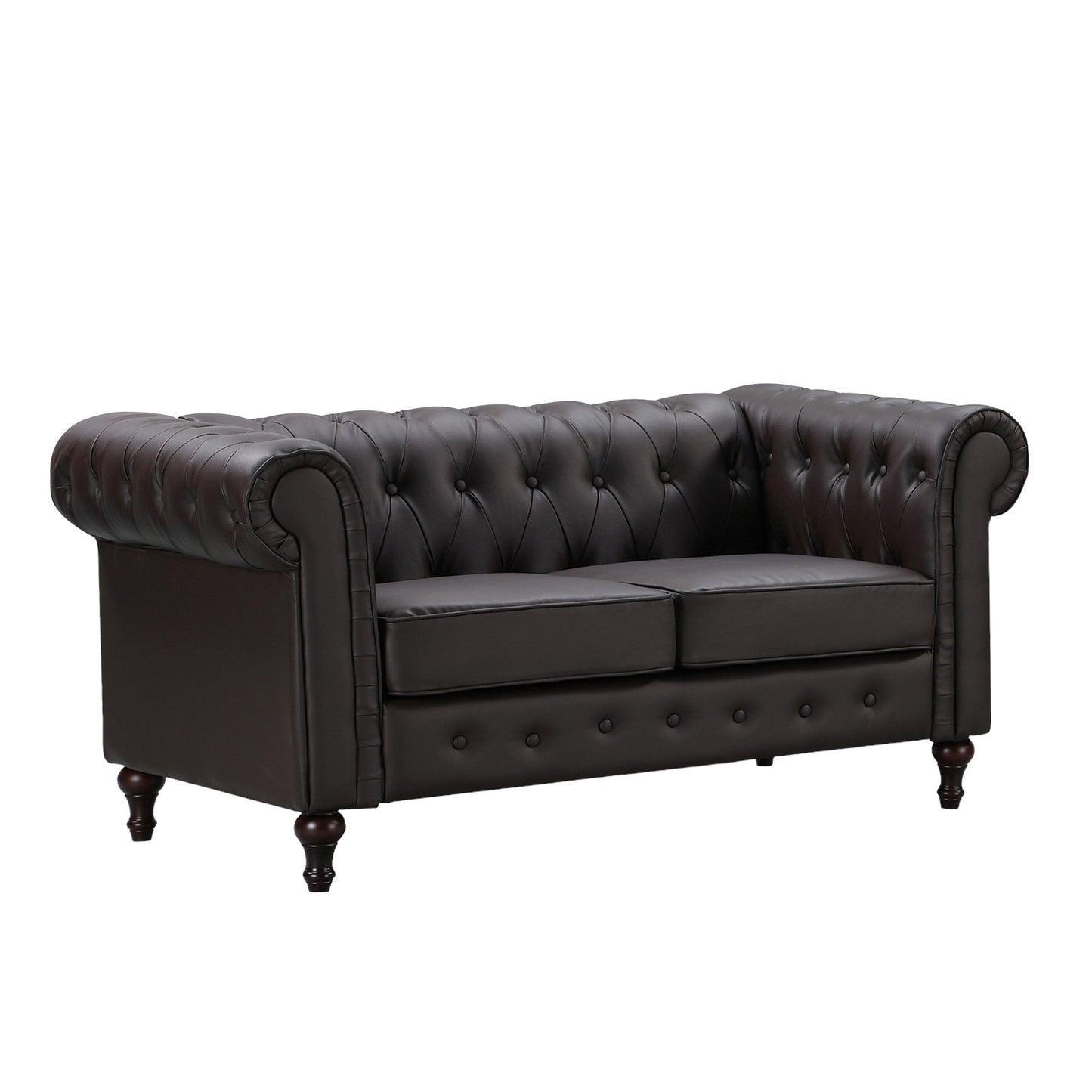 Classic Chesterfield 2-Seater Sofa in Leather – Available in 4 Colours