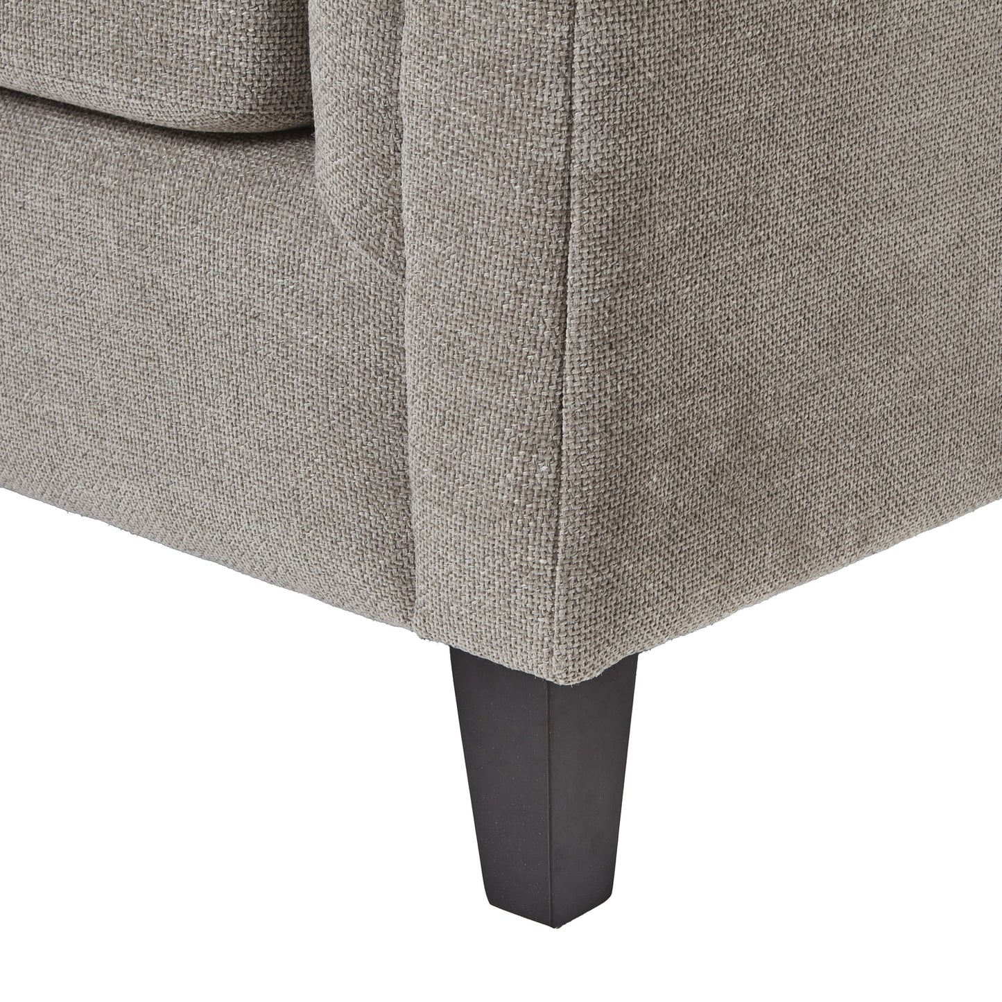 Vesper Taupe Cushion Back 3-Seater Sofa – Contemporary Lounge Seating