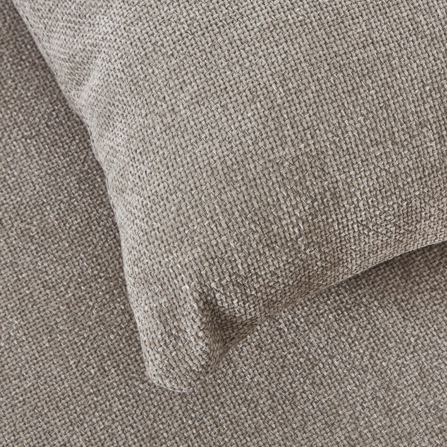 Vesper Taupe Cushion Back 3-Seater Sofa – Contemporary Lounge Seating