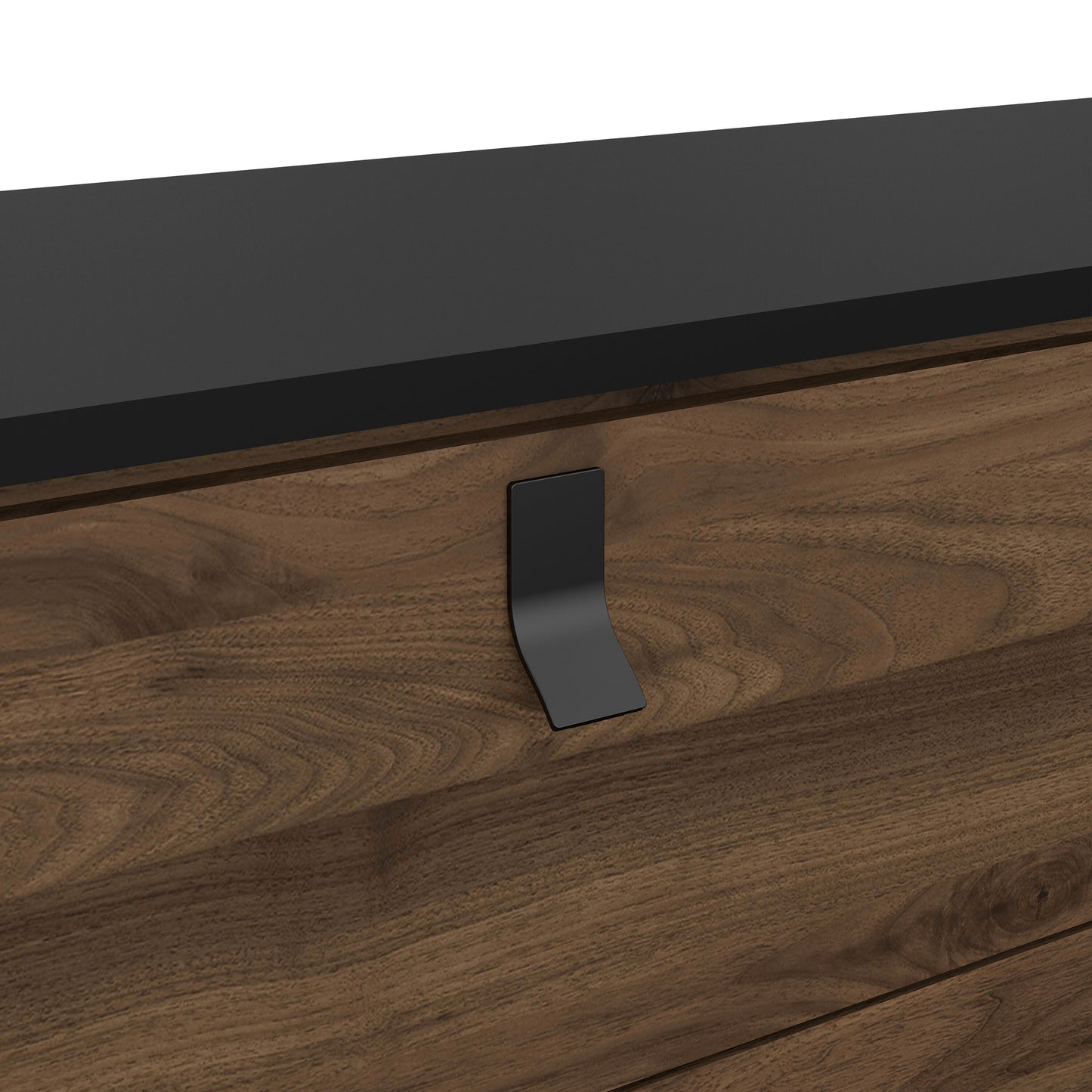 Ry 3-Piece Bedroom Furniture Set – Matt Black Walnut | Wardrobe, Chest & Bedside Cabinet