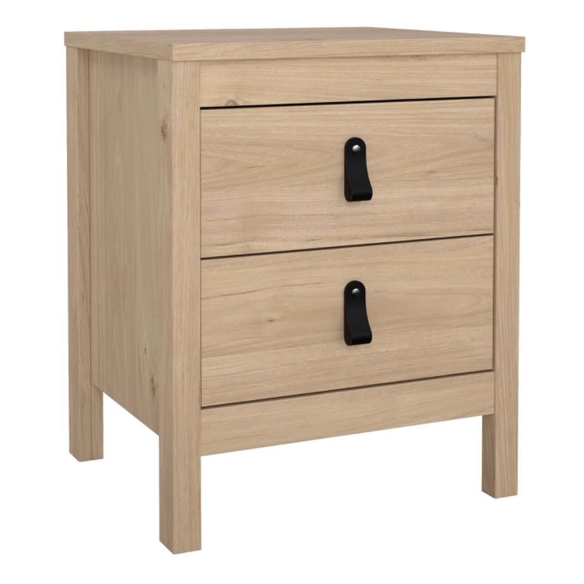 Barcelona 3-Piece Bedroom Furniture Set – Jackson Hickory Oak | Wardrobe, Chest & Bedside Table