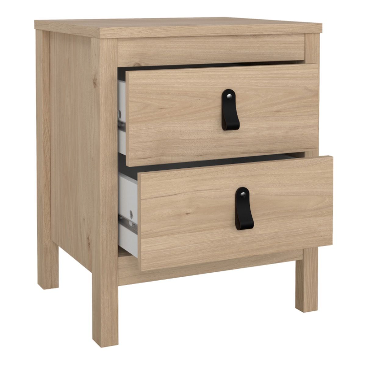 Barcelona 3-Piece Bedroom Furniture Set – Jackson Hickory Oak | Wardrobe, Chest & Bedside Table