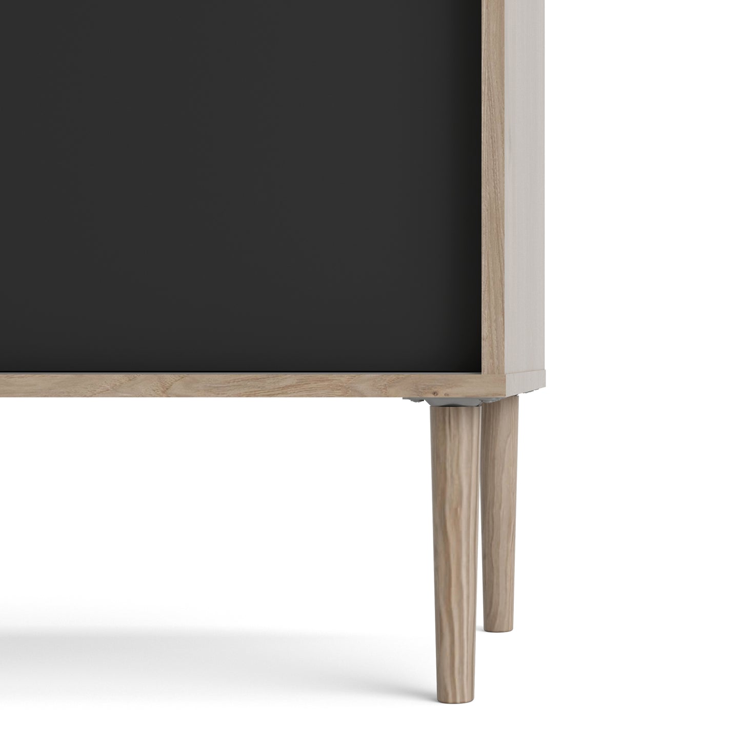 Rome Coffee Table with Sliding Top in Jackson Hickory Oak & Matte Black