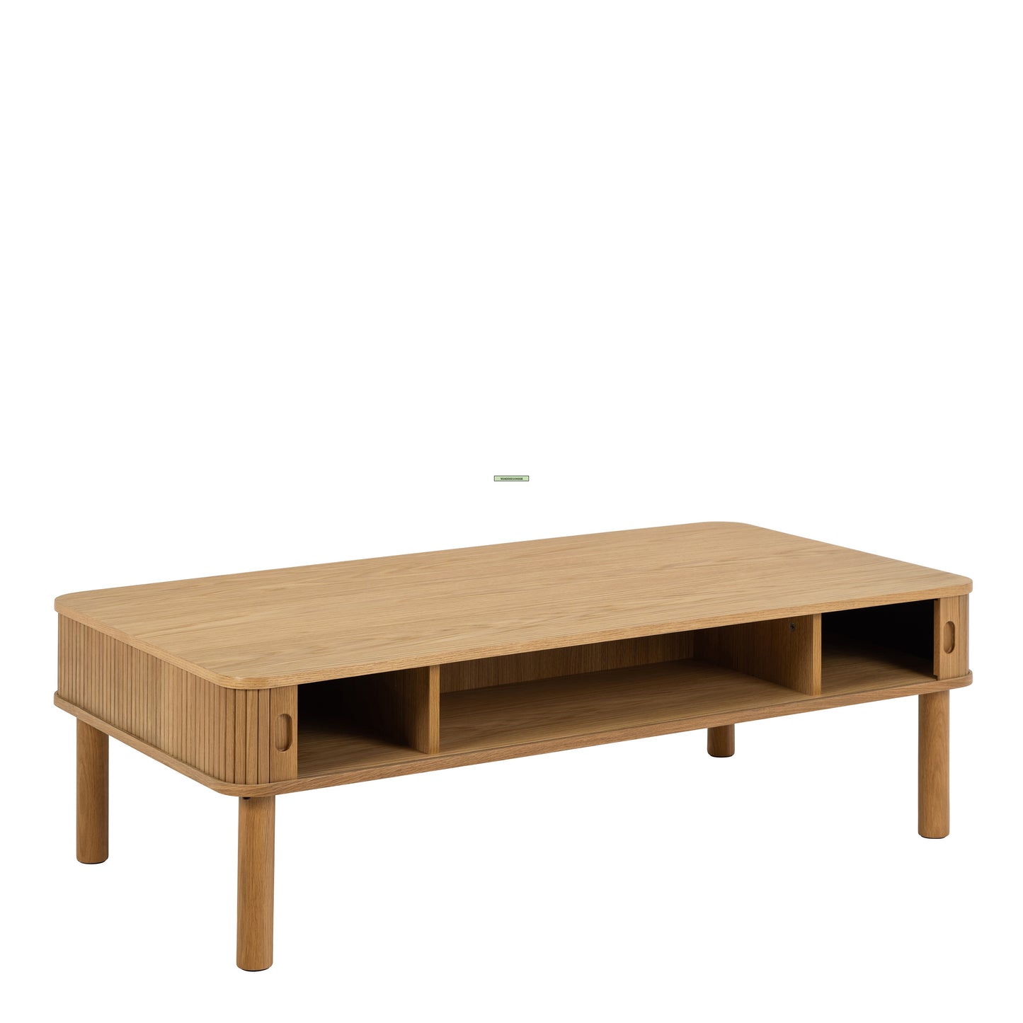 Langley Oak Coffee Table – Sliding Tambour Doors with Slatted Detail | FSC™ Certified