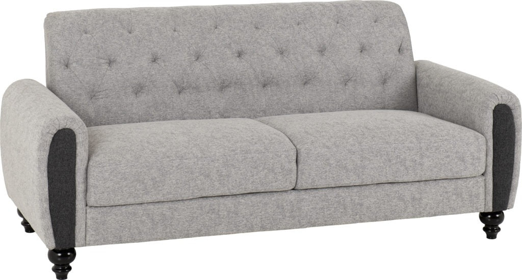 Chester 3+2 Seater Sofa Suite in Light Grey Fabric
