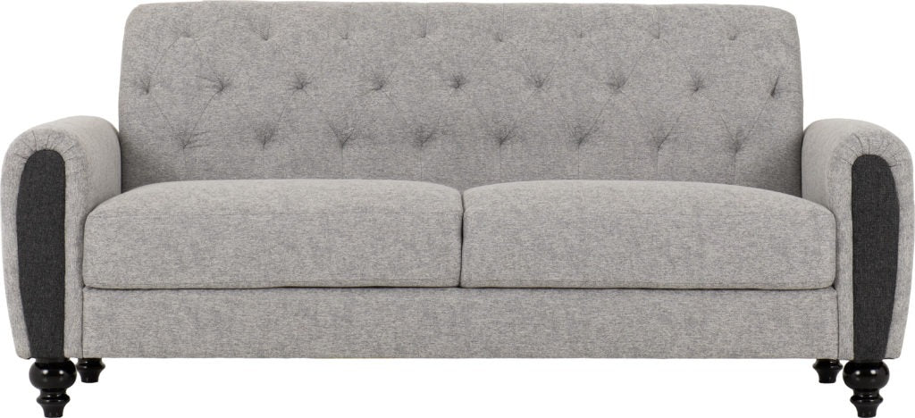 Chester 3+2 Seater Sofa Suite in Light Grey Fabric