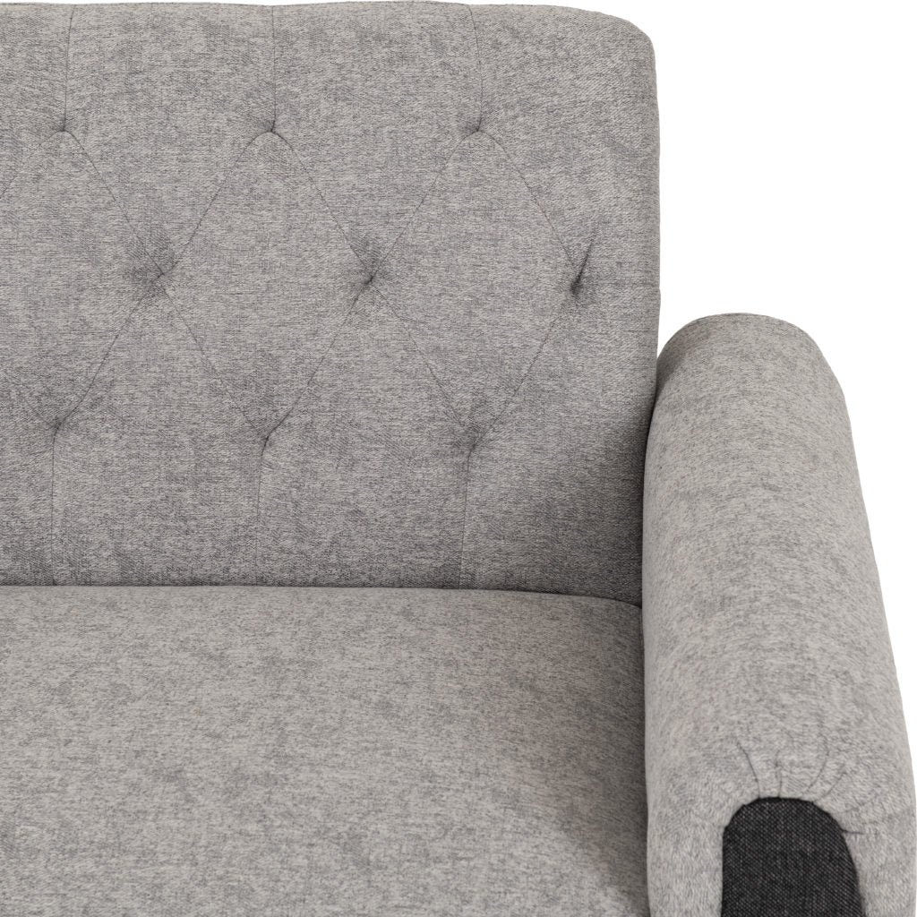 Chester 3+2 Seater Sofa Suite in Light Grey Fabric