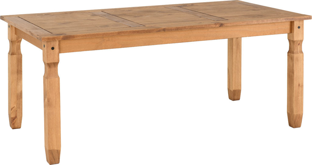 Corona 6 Seater Dining Set – Distressed Waxed Pine