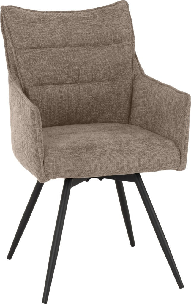 Lewis Carver Swivel Dining Chairs – Set of 2