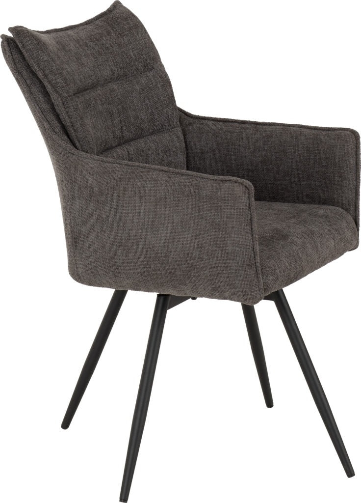 Lewis Carver Swivel Dining Chairs – Set of 2