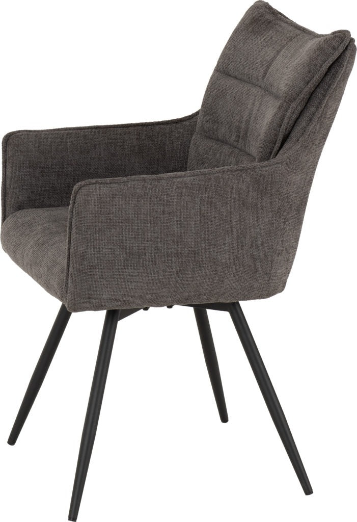 Lewis Carver Swivel Dining Chairs – Set of 2
