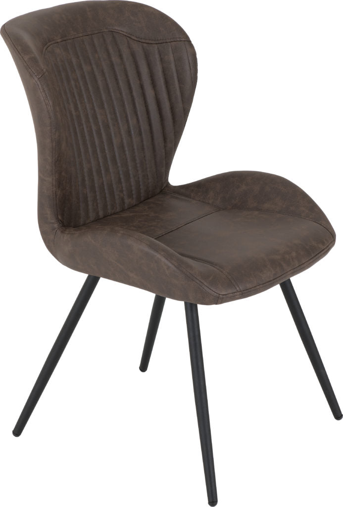 Quebec Faux Leather Dining Chairs – Set of 4