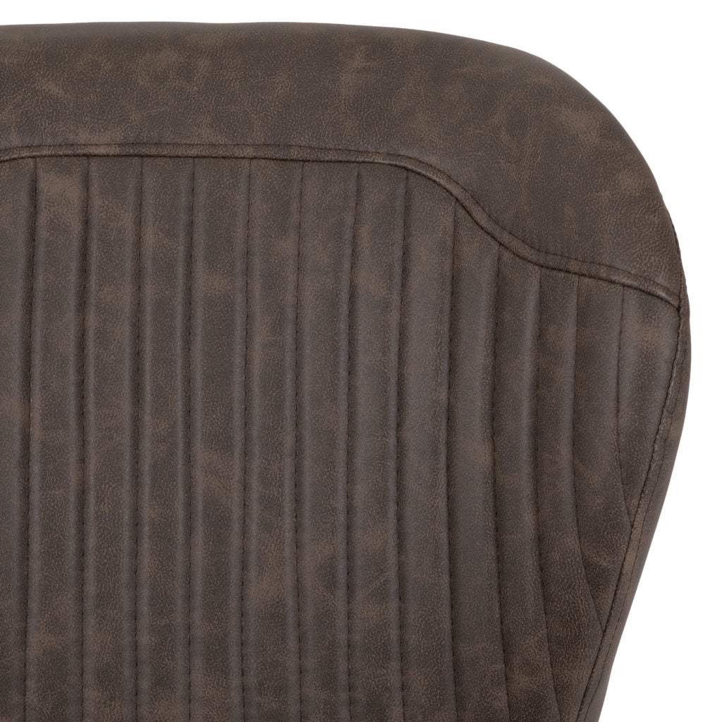 Quebec Faux Leather Dining Chairs – Set of 4