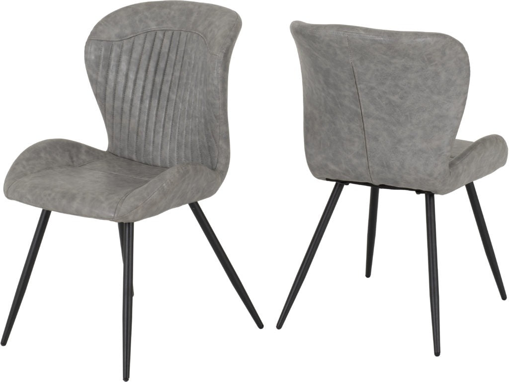 Quebec Faux Leather Dining Chairs – Set of 4