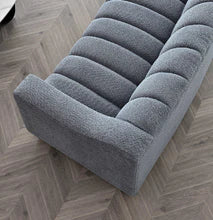 Aluxo Astoria 3 Seater Sofa – Iron Bouclé Upholstery | Modern Chesterfield Style