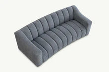 Aluxo Astoria 3 Seater Sofa – Iron Bouclé Upholstery | Modern Chesterfield Style