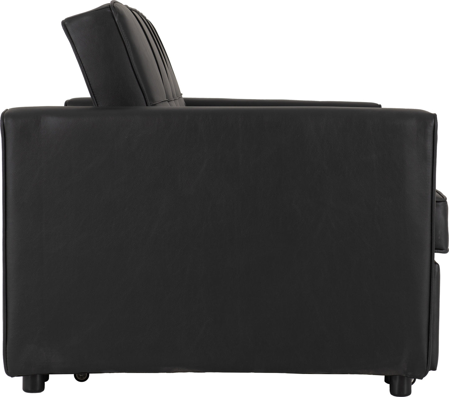 Astoria Sofa Bed in Black Faux Leather
