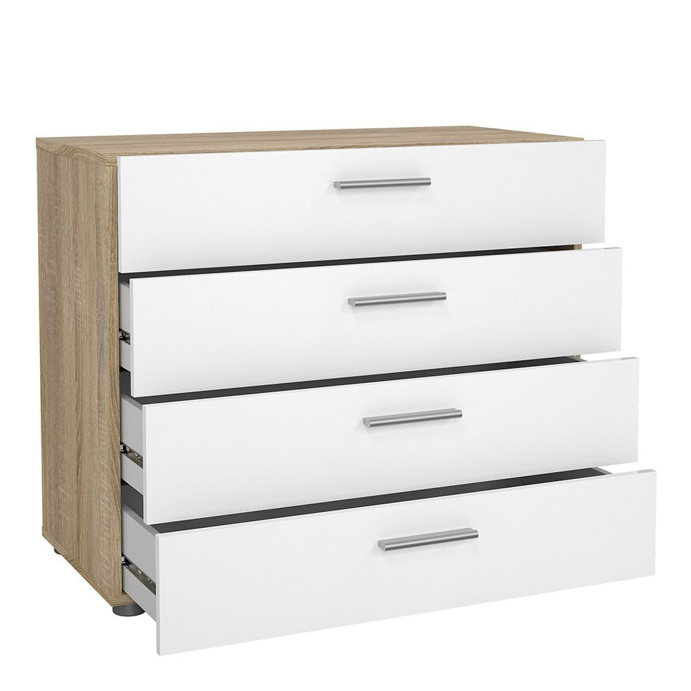 Pepe 3-Piece Bedroom Set in Oak & White High Gloss