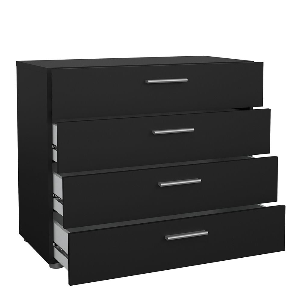 Pepe 3-Piece Bedroom Set in Oak & Matt Black