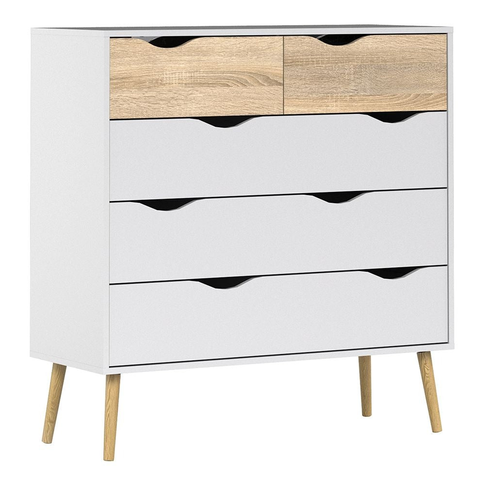 Oslo 4-Piece Bedroom Set in White Oak