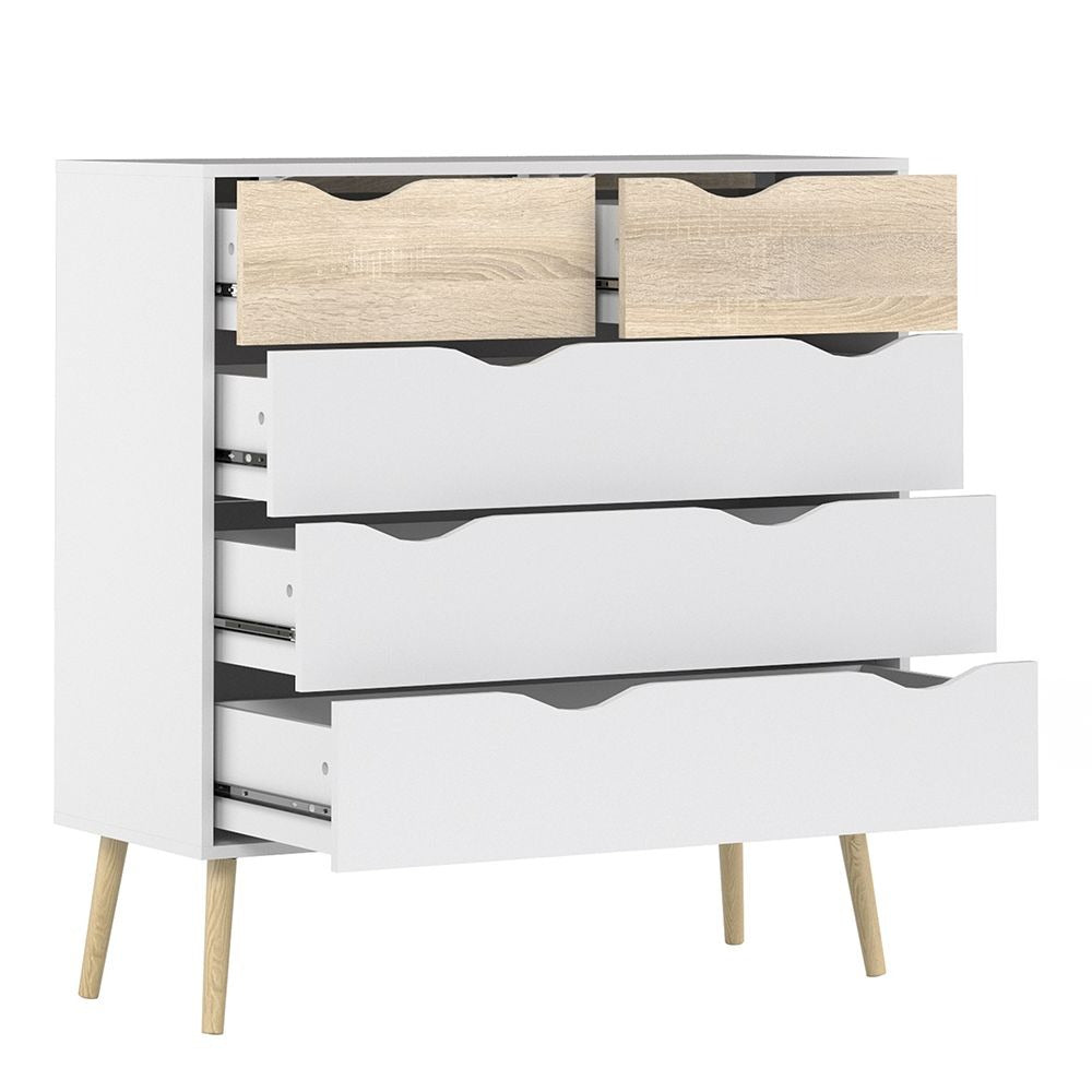 Oslo 4-Piece Bedroom Set in White Oak