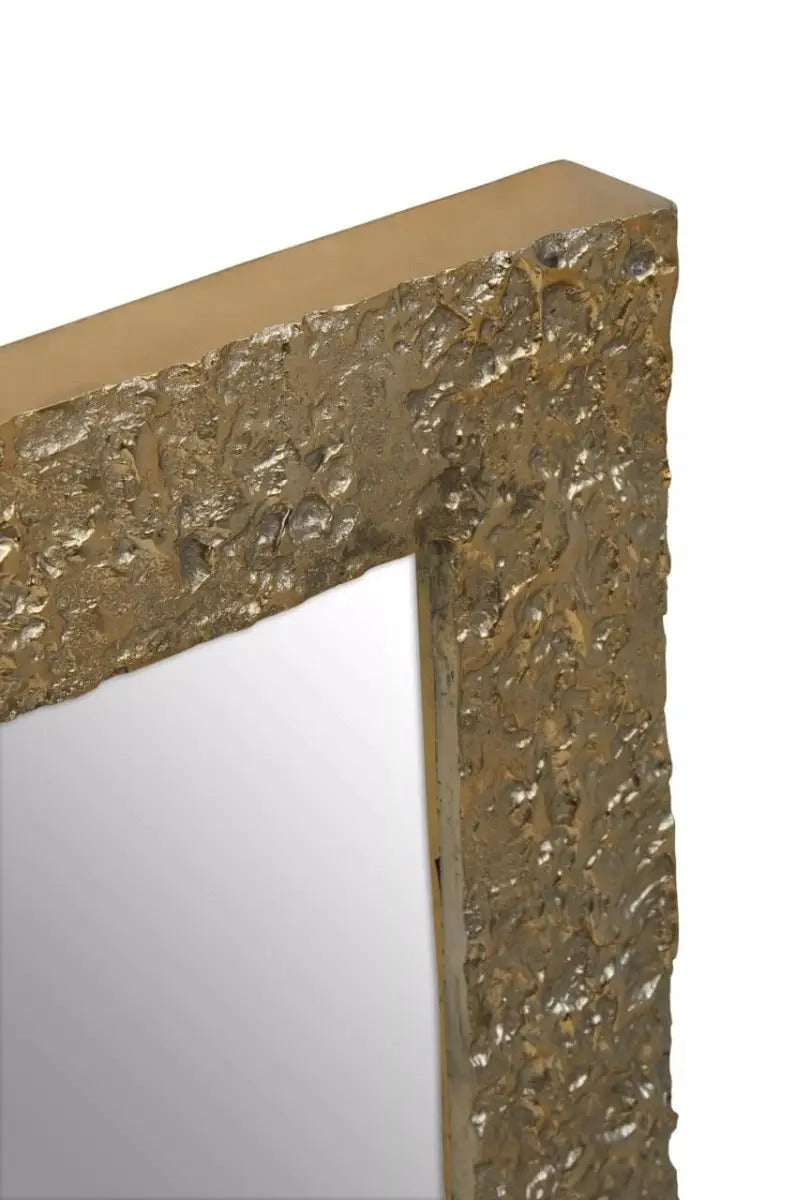 Akola Gold Textured Wall Mirror