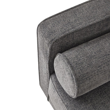 Richmond Grey Upholstered Sofa – Classic Modern 3-Seater with Bolster Cushions