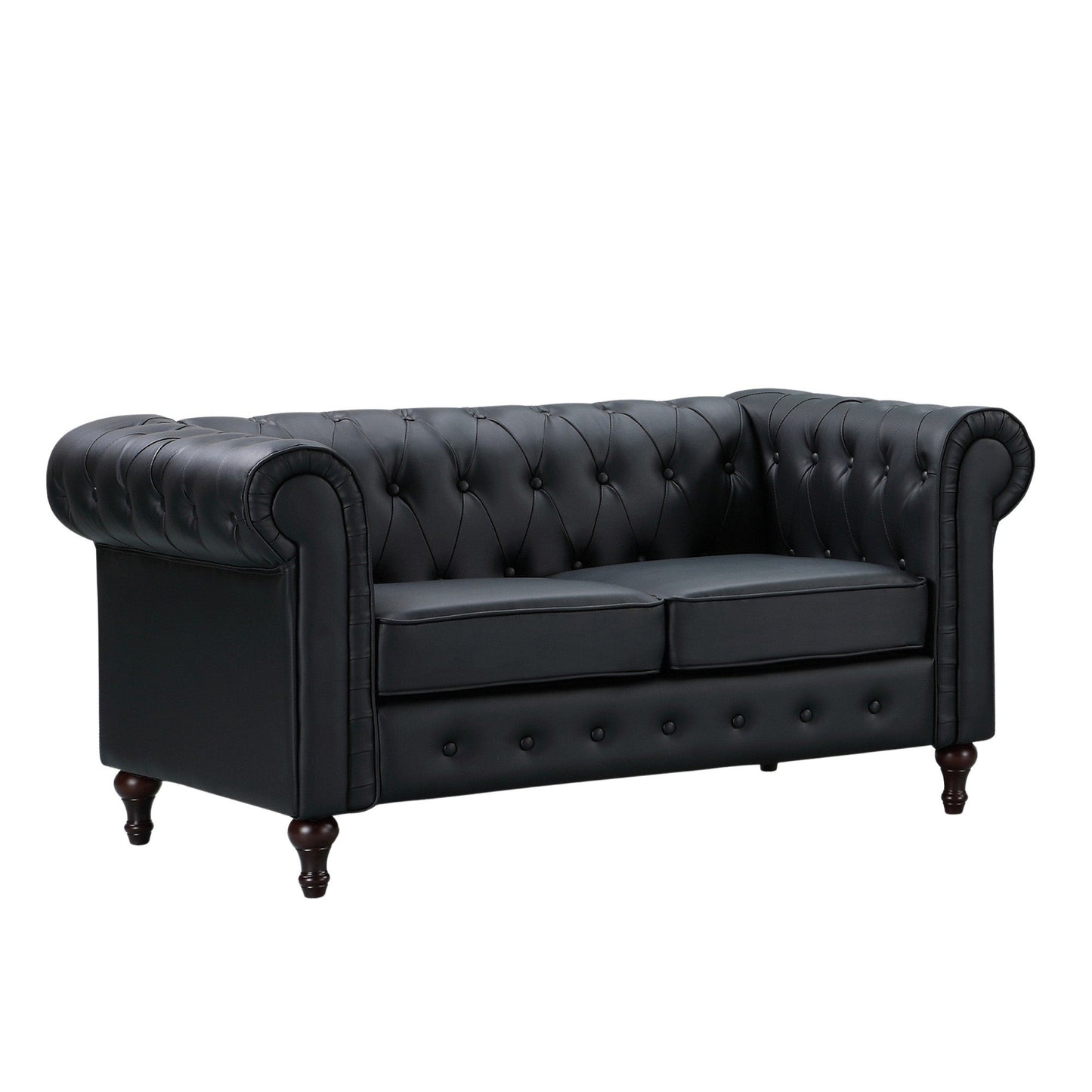 Classic Chesterfield 2-Seater Sofa in Leather – Available in 4 Colours