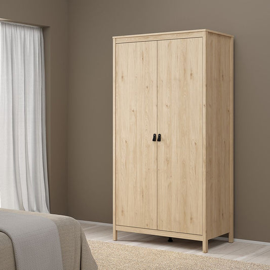 Barcelona 3-Piece Bedroom Furniture Set – Jackson Hickory Oak | Wardrobe, Chest & Bedside Table