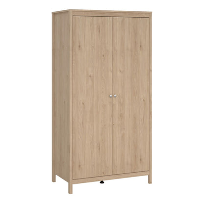 Madrid Bedroom Furniture Set in Jackson Hickory Oak – 2 Door Wardrobe, 5 Drawer Chest & 2 Drawer Bedside Table