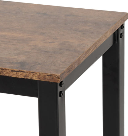 Athens bar table set in acacia effect – space-saving kitchen dining set with industrial look