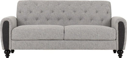 Chester 3+2 Seater Sofa Suite in Light Grey Fabric