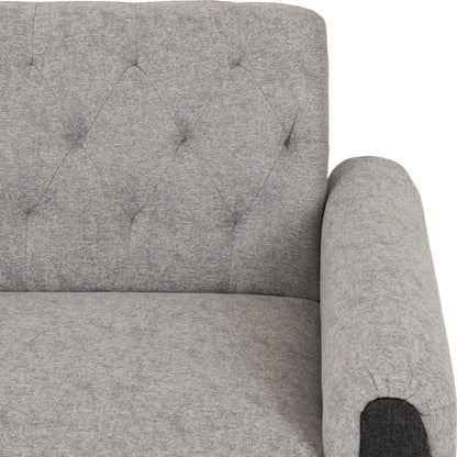 Chester 3+2 Seater Sofa Suite in Light Grey Fabric