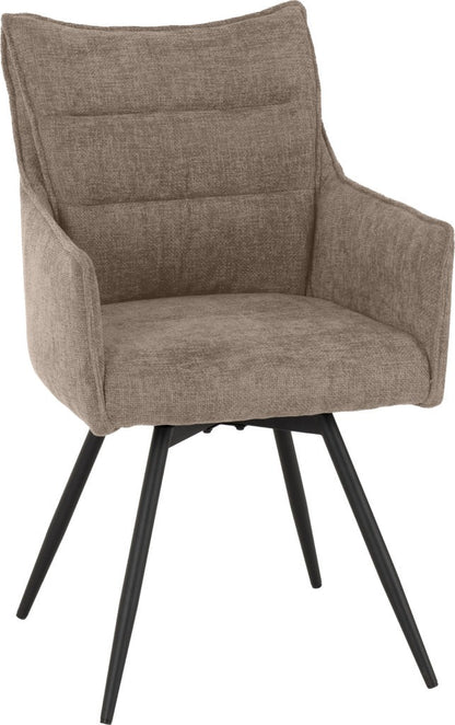 Lewis Carver Swivel Dining Chairs – Set of 2