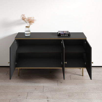 Black and Gold 3 Door Sideboard – Maison Signature
