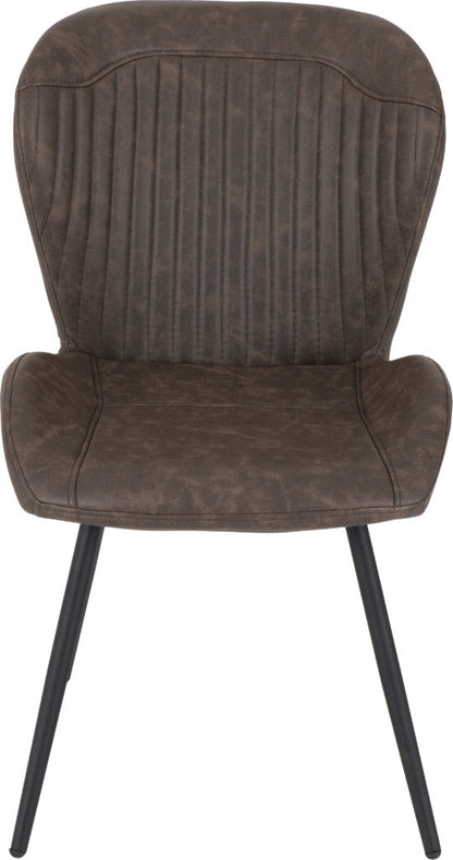 Quebec Faux Leather Dining Chairs – Set of 4
