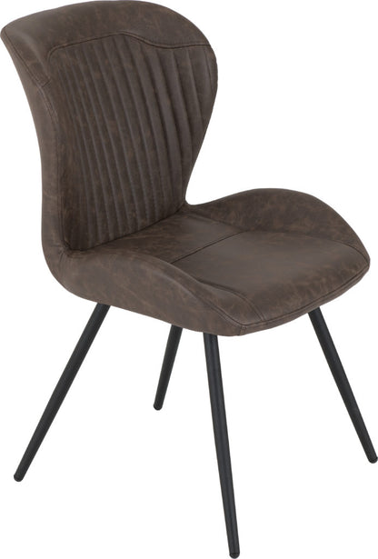 Quebec Faux Leather Dining Chairs – Set of 4