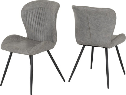Quebec Faux Leather Dining Chairs – Set of 4