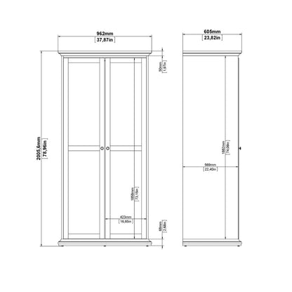 Paris 3-Piece Bedroom Set in Matt Grey